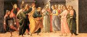 BARTOLOMEO DI GIOVANNI Predella: Marriage of Mary oil on canvas